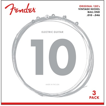Fender USA 【夏のボーナスセール】 ORIGINAL PURE NICKEL 150R GUITAR STRINGS 3-PACK (#0730150310)