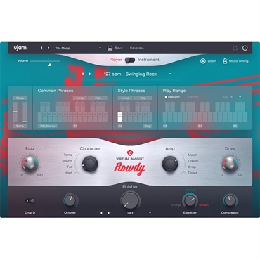 Virtual Bassist ROWDY 2(ユージャム)(ヴァーチャルベーシスト)(オンライン納品)(2時間以内に納品)