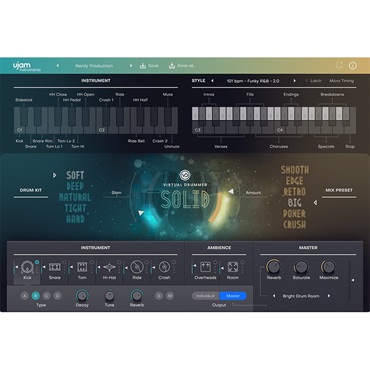 UJAM Virtual Drummer SOLID 2(ユージャム)(ヴァーチャルドラマー)(オンライン納品)(2時間以内に納品)