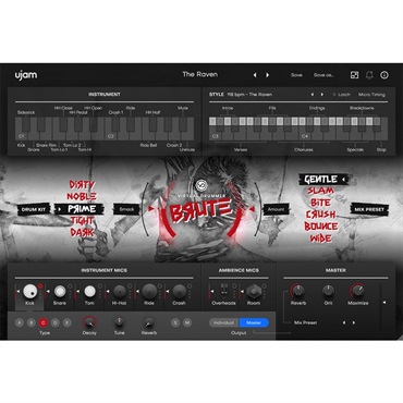 Virtual Drummer BRUTE (ユージャム)(ヴァーチャルドラマー)(オンライン納品)(2時間以内に納品)
