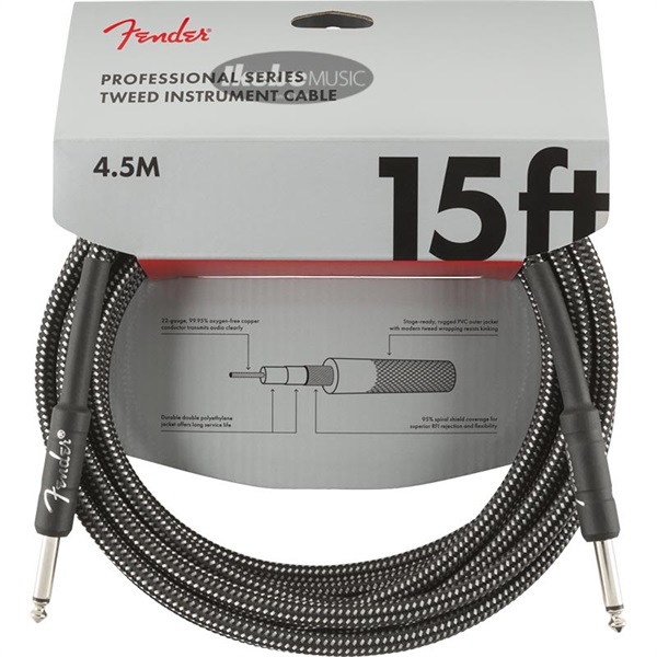 【夏先取り大特価セール】Professional Series Instrument Cable， 15'， Gray Tweedの商品画像
