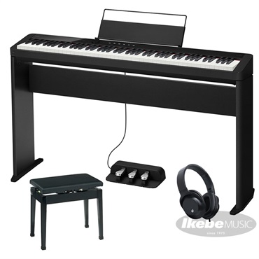 CASIO カシオ Privia PX-S1100BK+純正スタンド+高低自在イス+3本ペダルセット【代引不可】【沖縄・離島送料別途見積】(電子ピアノ)