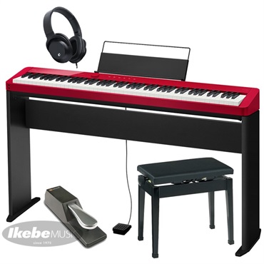 カシオ Privia PX-S1100RD+純正スタンド+高低自在イス+ダンパーペダルセット【代引不可】【沖縄・離島送料別途見積】(電子ピアノ)