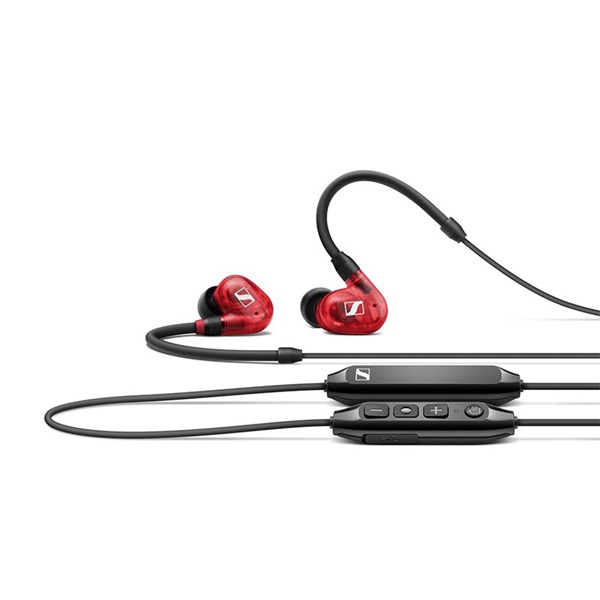 【夏先取り大特価セール】IE 100 PRO WIRELESS RED(Bluetooth・ワイヤレスイヤフォン)(有線イヤホン接続用・ストレートケーブル1.3ｍ付属)(レッド)(ゼンハイザー)の商品画像