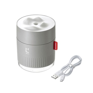SANWA SUPPLY USB-TOY100GY　USB加湿器(LEDライト付き) グレー 【数量限定価格】