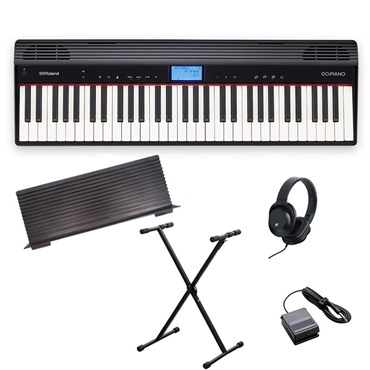 GO:PIANO Entry Keyboard (GO-61P)&X型スタンド&汎用ヘッドホン付き【kbdset】(電子ピアノ)