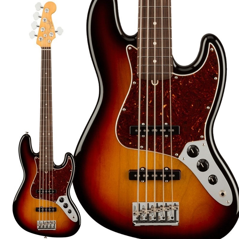 【入荷待ち、ご予約受付中】 American Professional II Jazz Bass V (3-Color Sunburst/Rosewood) 【The Spring Summer 2026 Campaign】の商品画像