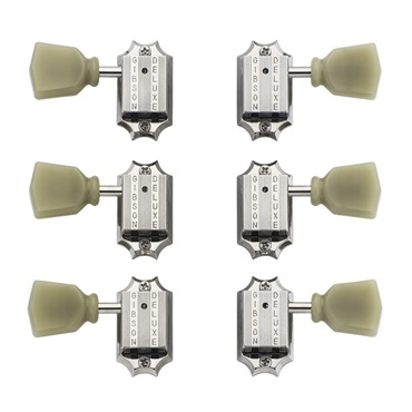 【夏のボーナスセール】 Deluxe Green Key Tuner Set (Vintage Nickel) [PMMH-010]