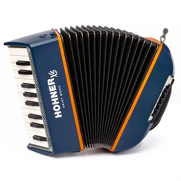 (アコーディオン専門店・出荷前検品発送)XSアコーディオン ピアノキー Dark Blue HOHNER ホーナー アコーディオン 入門向け ピアノ式 小型 超小型 軽量