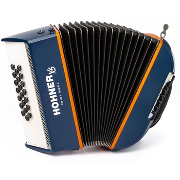 (アコーディオン専門店・出荷前検品発送)XSアコーディオン ボタンキー Dark Blue HOHNER ホーナー アコーディオン 入門向け ボタン式 小型 超小型 軽量