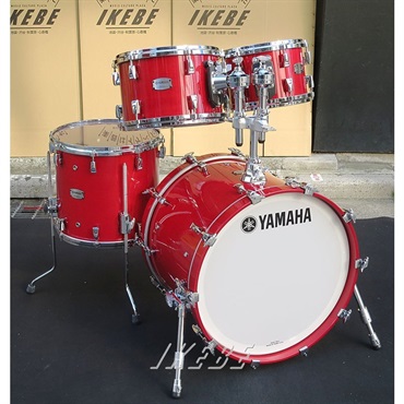 YAMAHA Absolute Hybrid Maple 4pc Drum Set - Red Autumn [AMP4F3 RAU ＋ AMB2016 RAU]