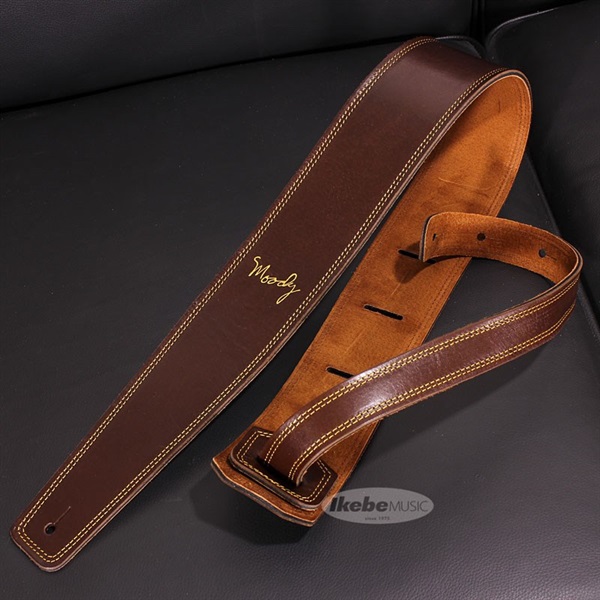 Handmade Leather Straps Leather & Suede Series 2.5inch Standard Tail 【 Dark Chocolate / Tobacco 】の商品画像