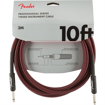 【夏のボーナスセール】 PROFESSIONAL SERIES CABLE 10feet (RED TWEED)(#0990820061)