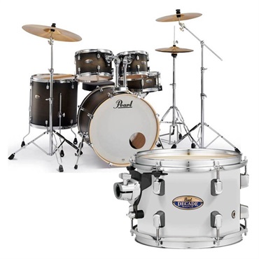 Decade Maple Ready Set Go シンバル付きドラムフルセット - White Satin Pearl [DMP825S/CN #229]【お取り寄せ品】