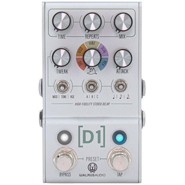 D1 V2 [High-Fidelity Stereo Delay] 【MAKO Series 】（ウォルラスオーディオ）ディレイ