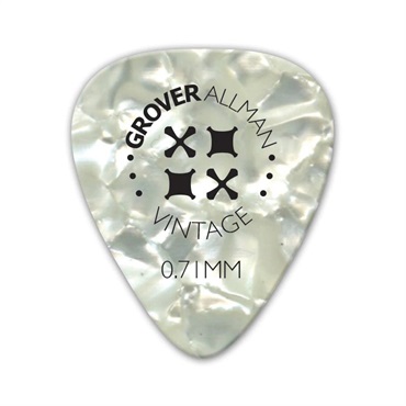 Vintage Celluloid Pro Picks 0.71mm [White]