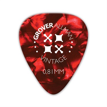 Vintage Celluloid Pro Picks 0.81mm [Red]