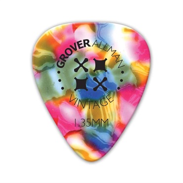 Grover Allman Vintage Celluloid Pro Picks 1.35mm [Rainbow]