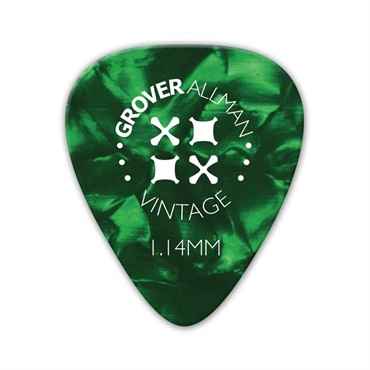 Vintage Celluloid Pro Picks 1.14mm [Green]