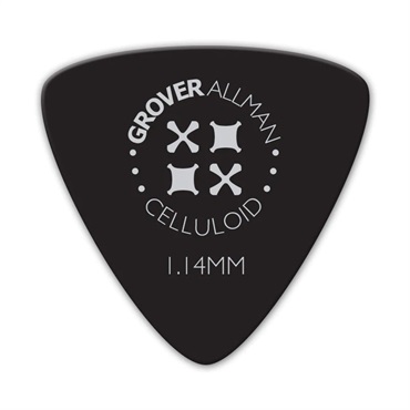 Grover Allman Celluloid Large Triangle Pro Picks 1.14mm [Black]
