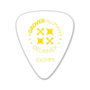Grover Allman Delrinex ISO Pro Picks 0.65mm [White]