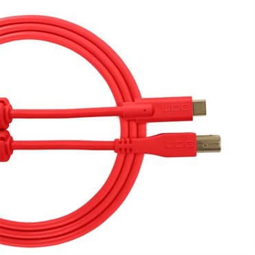 U96001RD Ultimate USB2.0ケーブル C-B Straight 1.5m Red