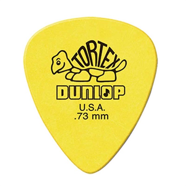 418R Tortex Standard Picks 0.73mm (Yellow)の商品画像