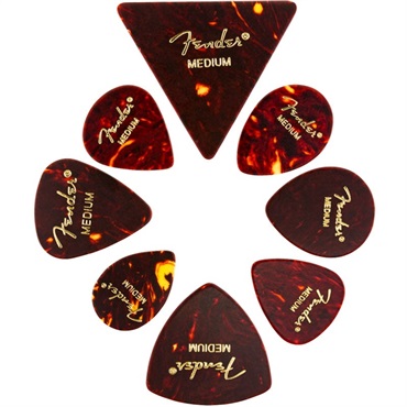 Fender USA 【夏のボーナスセール】 CELLULOID SHAPE MEDLEY ALL SHAPES 8-PACK (#0980200300)