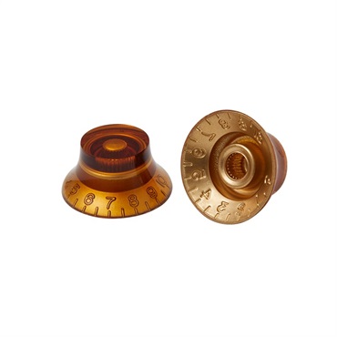 Gibson 【夏先取り大特価セール】Top Hat Knobs 4 pack (Amber) [PRHK-030]