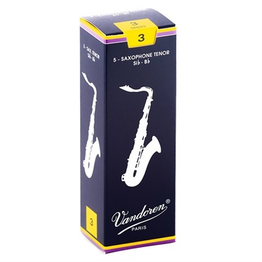 VANDOREN 《硬さ：3》テナーサックス用リード バンドレン Traditional(青箱) 【宅配便発送】【正規輸入品】