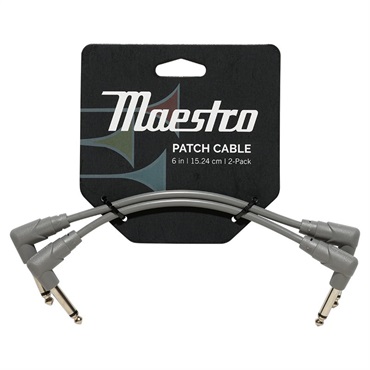 【夏のボーナスセール】 Maestro Instrument Patch Cables (6-inch/2Pack) [CABP-GRY]
