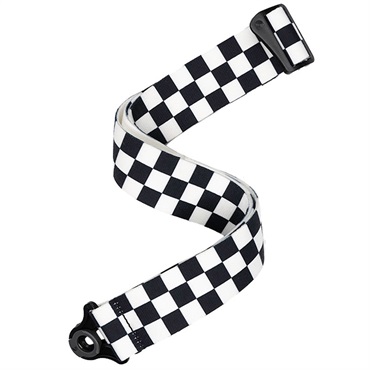 D’Addario 【夏先取り大特価セール】Auto Lock Guitar Strap［50BAL13/Skater Checkerboard BK/WH］