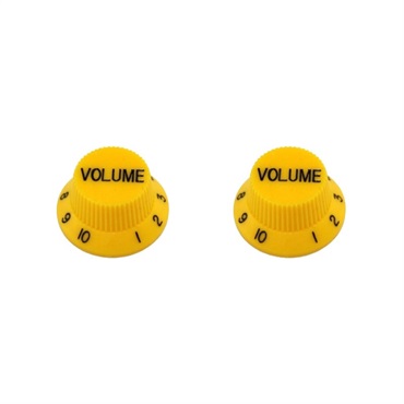 Set of 2 Yellow Volume Knobs [5029]