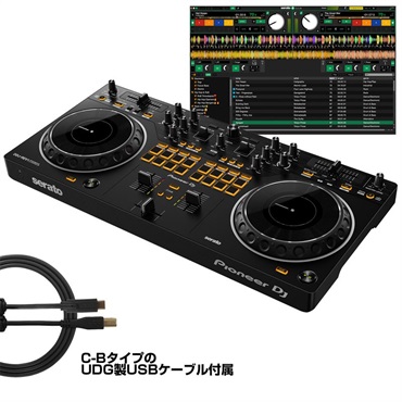 DDJ-REV1 + C-B USBケーブルセット (セット内容：UDG Ultimate USB2.0ケーブル C-B ストレート 1.5m)