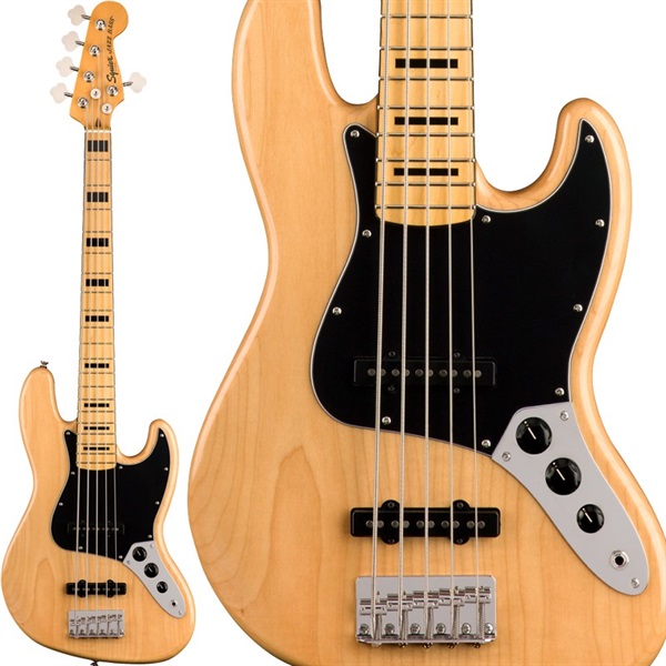 Classic Vibe '70s Jazz Bass V Maple Fingerboard (Natural)【値上げ前旧価格品】の商品画像