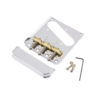 3-Saddle American Pro Telecaster Bridge Assembly， Chrome [#0992005000]