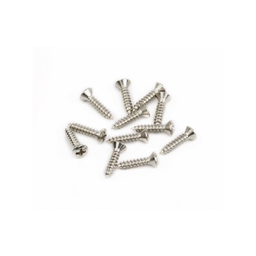 Fender USA Pickguard/Vintage Bridge Cover Screws， Sheet Metal， 4 X 1/2， Oval Head (12)［#0015578049］