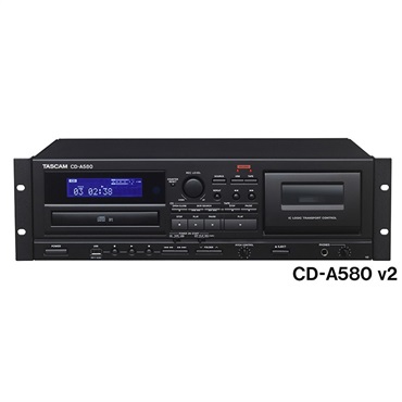 CD-A580 v2 (業務用カセットレコーダー/CDプレーヤー/USBメモリーレコーダー)(タスカム)