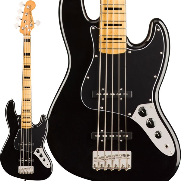 Classic Vibe '70s Jazz Bass V Maple Fingerboard (Black)【値上げ前旧価格品】の商品画像