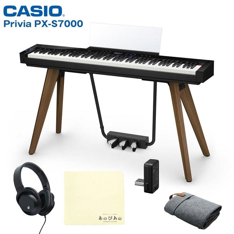 (セルフ組立・玄関先お渡し) カシオ Privia PX-S7000BK ブラック プリヴィア (特典：練習用ヘッドホン＆お手入れクロス付き！) 電子ピアノ デジタルピアノ (※配送事項要ご確認) (代引不可)の商品画像