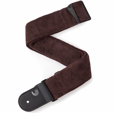 50CR01 Brown Corduroy Woven Guitar Strap