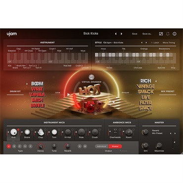 UJAM Virtual Drummer HOT (ユージャム)(ヴァーチャルドラマー)(オンライン納品)(2時間以内に納品)