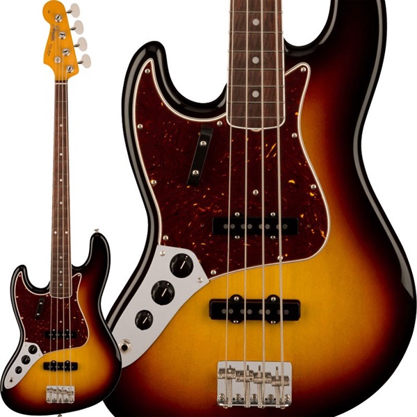 American Vintage II 1966 Jazz Bass Left-Hand (3-Color Sunburst/Rosewood) 【The Spring Summer 2026 Campaign】の商品画像