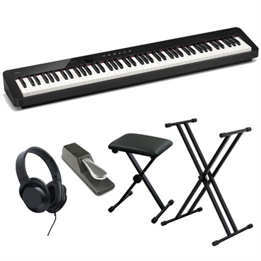 カシオ PX-S5000＋ダブルX型スタンド＋X型イス＋ダンパーペダルセット【ヘッドホン付】(沖縄・離島送料別途見積り)(代引き不可)(電子ピアノ)
