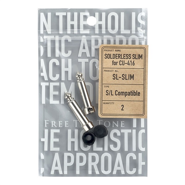 SL-SLIM-2P （ソルダーレススリムプラグ2個入） NICKEL SOLDERLESS PLUG SL-SLIM for CU-416の商品画像
