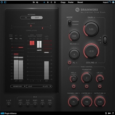 【PABX May Sale 2026！】Brainworx bx_limiter True Peak(オンライン納品)(2時間以内に納品)