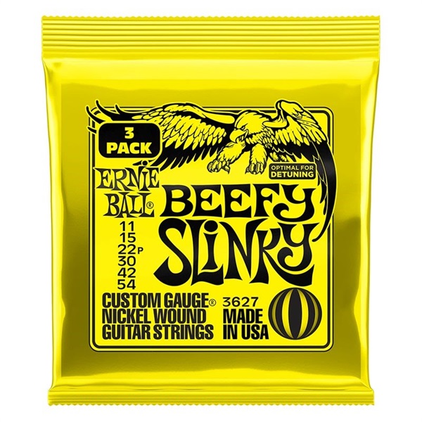 Beefy Slinky Nickel Wound Electric Guitar Strings 3 Pack #3627の商品画像