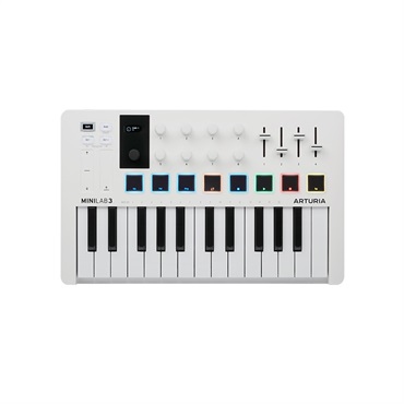 MINILAB 3 WH 【NKS対応製品・Komplete 15 Select無償提供】(25鍵・USB・MIDIキーボード)(アートリア)(MINILAB3)