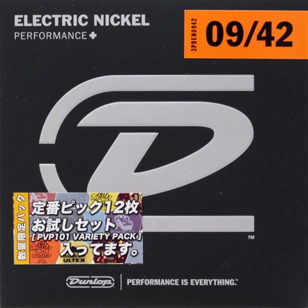 【数量限定3セットパック】 Nickel Electric Guitar Strings [3PDEN0942+PVP101]の商品画像