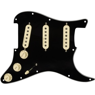 Fender USA Pre-Wired Strat Pickguard， Vintage Noiseless SSS (Black) [#0992344506]